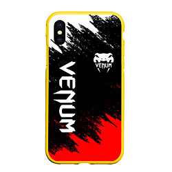 Чехол iPhone XS Max матовый VENUM, цвет: 3D-желтый