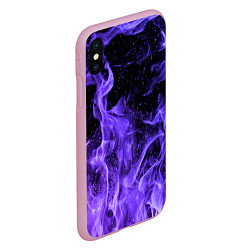 Чехол iPhone XS Max матовый ОГОНЬ НЕОН, цвет: 3D-розовый — фото 2