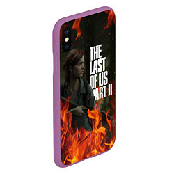 Чехол iPhone XS Max матовый THE LAST OF US 2, цвет: 3D-фиолетовый — фото 2