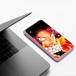 Чехол iPhone XS Max матовый FAIRY TAIL ХВОСТ ФЕИ, цвет: 3D-розовый — фото 2