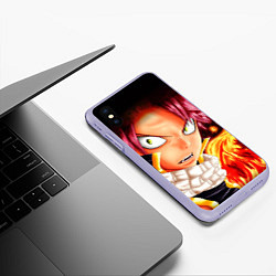 Чехол iPhone XS Max матовый FAIRY TAIL ХВОСТ ФЕИ, цвет: 3D-светло-сиреневый — фото 2