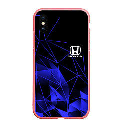 Чехол iPhone XS Max матовый HONDA, цвет: 3D-баблгам