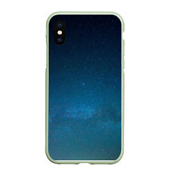 Чехол iPhone XS Max матовый BlueSpace, цвет: 3D-салатовый