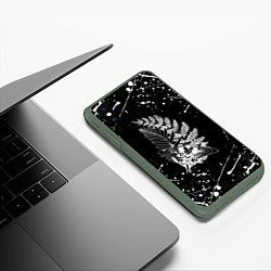 Чехол iPhone XS Max матовый THE LAST OF US ТАТУИРОВКА ЭЛЛИ, цвет: 3D-темно-зеленый — фото 2