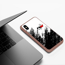 Чехол iPhone XS Max матовый ТИКТОКЕР - PAYTON MOORMEIE, цвет: 3D-коричневый — фото 2