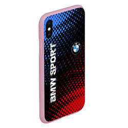 Чехол iPhone XS Max матовый BMW SPORT, цвет: 3D-розовый — фото 2