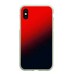 Чехол iPhone XS Max матовый RED, цвет: 3D-салатовый