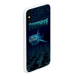 Чехол iPhone XS Max матовый Loot Shark Fortnite, цвет: 3D-белый — фото 2