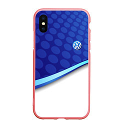 Чехол iPhone XS Max матовый VOLKSWAGEN, цвет: 3D-баблгам