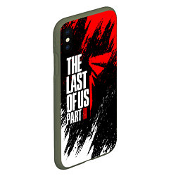 Чехол iPhone XS Max матовый THE LAST OF US II, цвет: 3D-темно-зеленый — фото 2