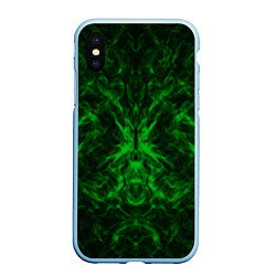 Чехол iPhone XS Max матовый Текстура, цвет: 3D-голубой