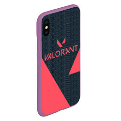 Чехол iPhone XS Max матовый Valorant, цвет: 3D-фиолетовый — фото 2