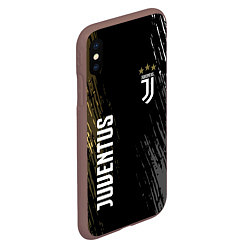 Чехол iPhone XS Max матовый JUVENTUS, цвет: 3D-коричневый — фото 2