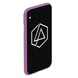 Чехол iPhone XS Max матовый LINKIN PARK, цвет: 3D-фиолетовый — фото 2