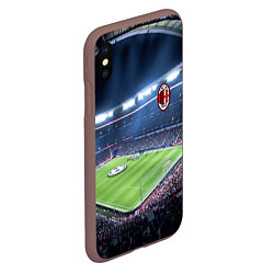 Чехол iPhone XS Max матовый FC MILAN, цвет: 3D-коричневый — фото 2