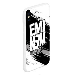 Чехол iPhone XS Max матовый Eminem, цвет: 3D-белый — фото 2