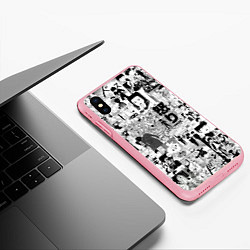 Чехол iPhone XS Max матовый МОБ ПСИХО 100, цвет: 3D-баблгам — фото 2