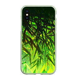 Чехол iPhone XS Max матовый ТРАВА TRAVA, цвет: 3D-салатовый