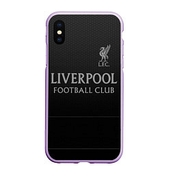 Чехол iPhone XS Max матовый LIVERPOOL, цвет: 3D-сиреневый