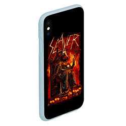 Чехол iPhone XS Max матовый Slayer, цвет: 3D-голубой — фото 2