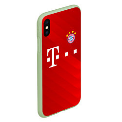 Чехол iPhone XS Max матовый FC Bayern Munchen, цвет: 3D-салатовый — фото 2