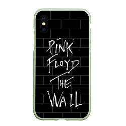 Чехол iPhone XS Max матовый PINK FLOYD, цвет: 3D-салатовый