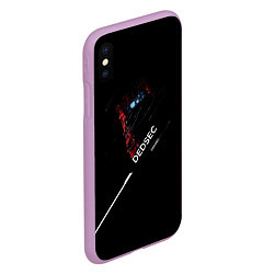 Чехол iPhone XS Max матовый Dedsec, цвет: 3D-сиреневый — фото 2