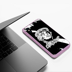 Чехол iPhone XS Max матовый Lil Peep, цвет: 3D-сиреневый — фото 2