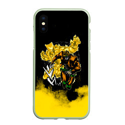 Чехол iPhone XS Max матовый JoJo Bizarre Adventure, цвет: 3D-салатовый