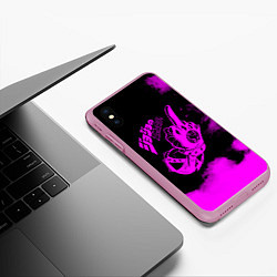 Чехол iPhone XS Max матовый JoJo Bizarre Adventure, цвет: 3D-розовый — фото 2