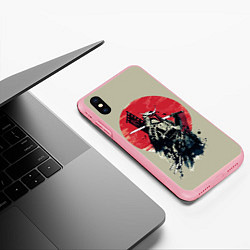 Чехол iPhone XS Max матовый Samurai man, цвет: 3D-баблгам — фото 2