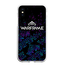 Чехол iPhone XS Max матовый WARFRAME ВАРФРЕЙМ, цвет: 3D-белый