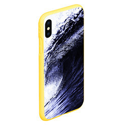 Чехол iPhone XS Max матовый Волна, цвет: 3D-желтый — фото 2