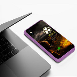 Чехол iPhone XS Max матовый Stalker 2, цвет: 3D-фиолетовый — фото 2
