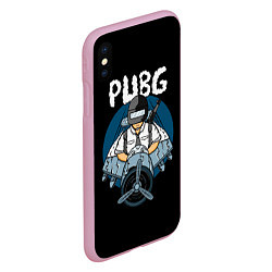 Чехол iPhone XS Max матовый PUBG, цвет: 3D-розовый — фото 2