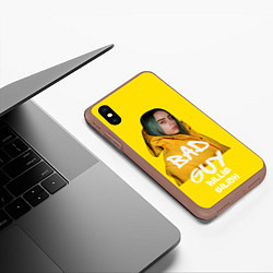 Чехол iPhone XS Max матовый Billie Eilish Билли Айлиш, цвет: 3D-коричневый — фото 2