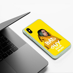 Чехол iPhone XS Max матовый Billie Eilish Билли Айлиш, цвет: 3D-салатовый — фото 2