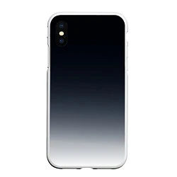 Чехол iPhone XS Max матовый Градиент, цвет: 3D-белый