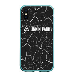 Чехол iPhone XS Max матовый LINKIN PARK ЛИНКИН ПАРК, цвет: 3D-мятный