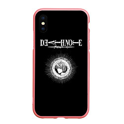 Чехол iPhone XS Max матовый Death Note, цвет: 3D-баблгам