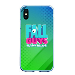 Чехол iPhone XS Max матовый FALL GUYS