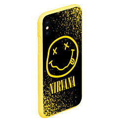 Чехол iPhone XS Max матовый NIRVANA НИРВАНА, цвет: 3D-желтый — фото 2