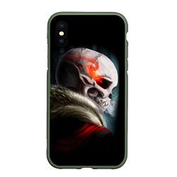 Чехол iPhone XS Max матовый UNDERTALE, цвет: 3D-темно-зеленый