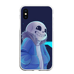 Чехол iPhone XS Max матовый UNDERTALE, цвет: 3D-белый