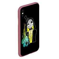 Чехол iPhone XS Max матовый UNDERTALE, цвет: 3D-малиновый — фото 2