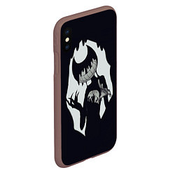 Чехол iPhone XS Max матовый Bendy And The Ink Machine, цвет: 3D-коричневый — фото 2