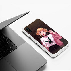 Чехол iPhone XS Max матовый Химико Тога, цвет: 3D-белый — фото 2