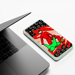 Чехол iPhone XS Max матовый MASTER AMONG US, цвет: 3D-салатовый — фото 2