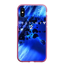 Чехол iPhone XS Max матовый DESTINY 2, цвет: 3D-малиновый