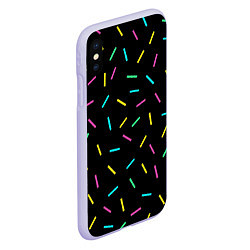 Чехол iPhone XS Max матовый Party, цвет: 3D-светло-сиреневый — фото 2
